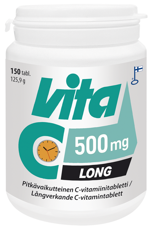 VITA C Long 500 mg pitkävaikutteinen tabletti 150 tablettia