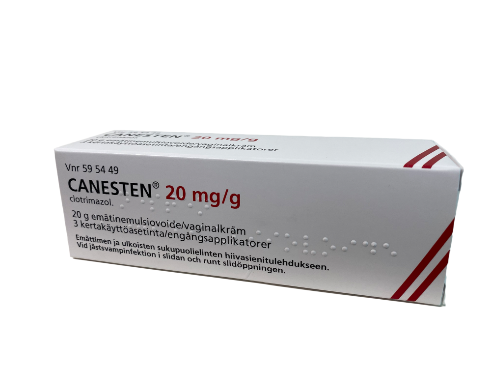 CANESTEN 20 mg/g emätinemulsiovoide 3 asetinta, Orifarm 20 g