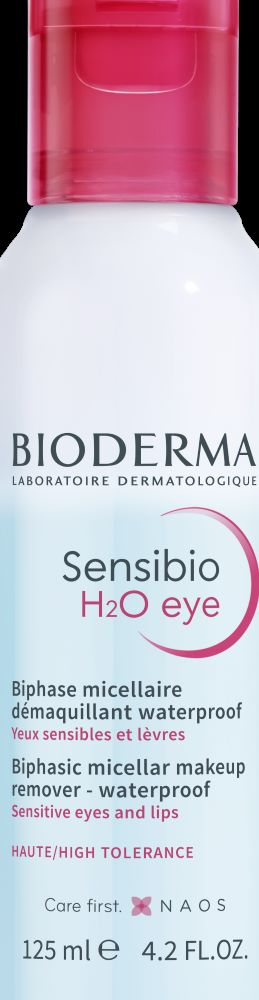 BIODERMA Sensibio H2O eyes  meikinpoistoaine vedenkestävälle silmä- ja huulimeikille
