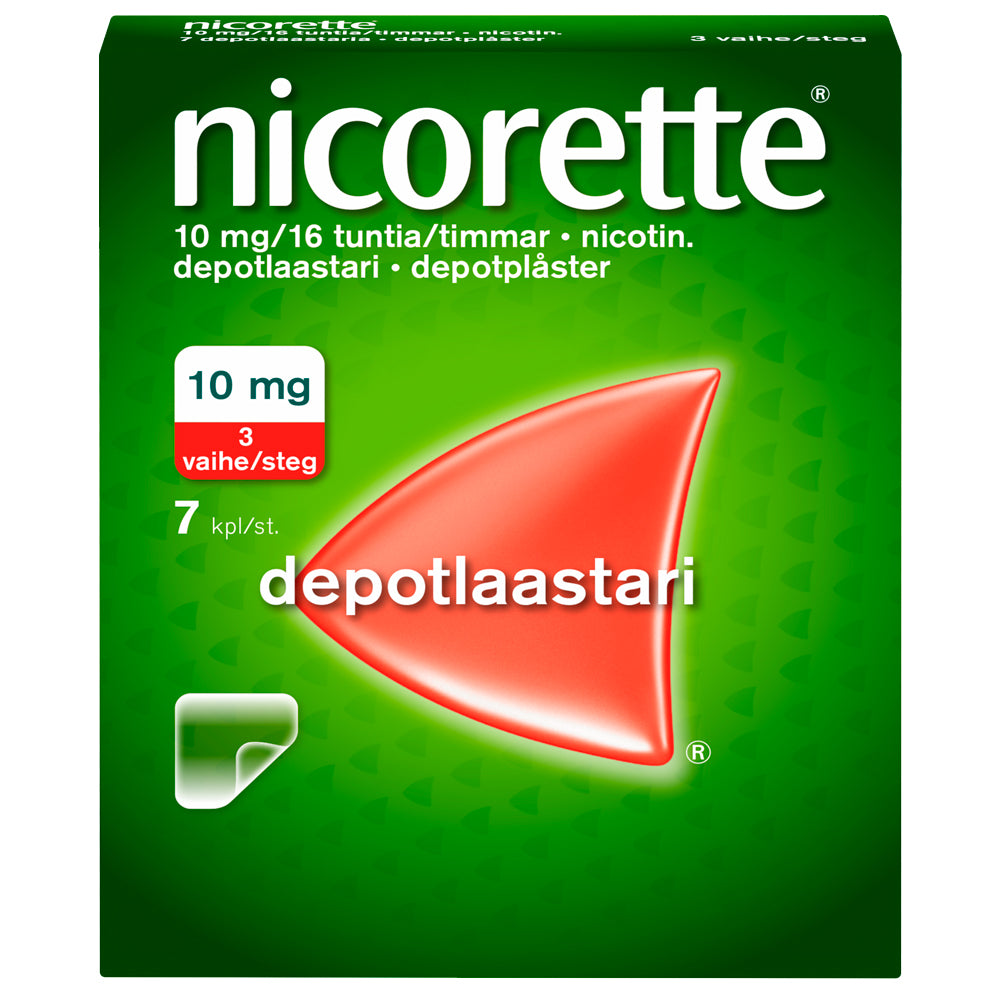 NICORETTE 10 mg/16 tuntia depotlaastari 7 kpl
