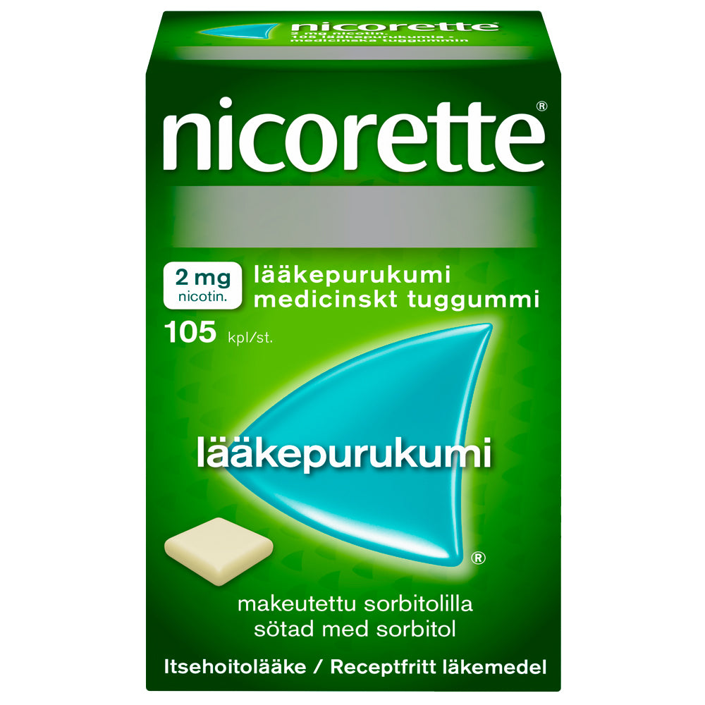 NICORETTE 2 mg lääkepurukumi 105 kpl