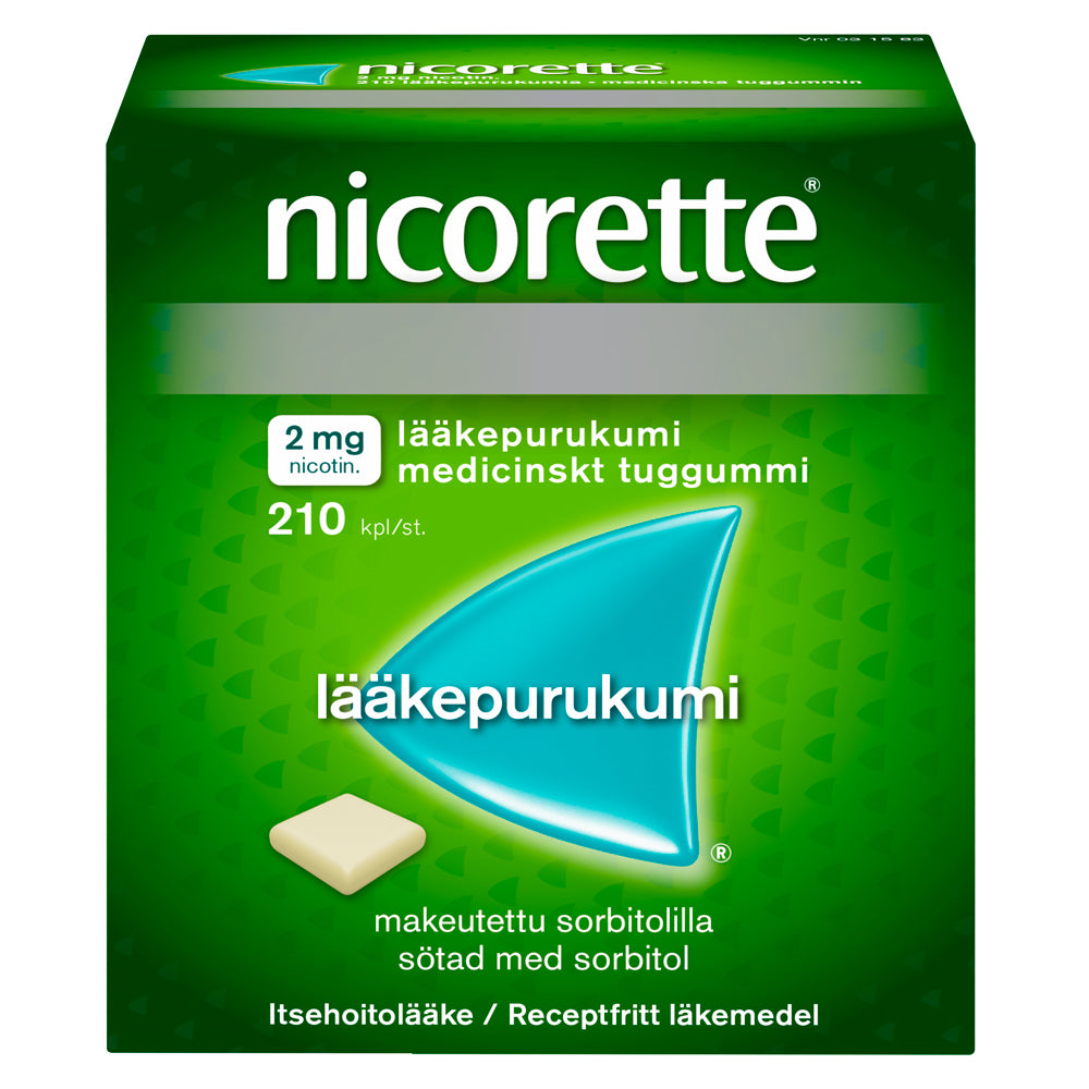 NICORETTE 2 mg lääkepurukumi 210 kpl