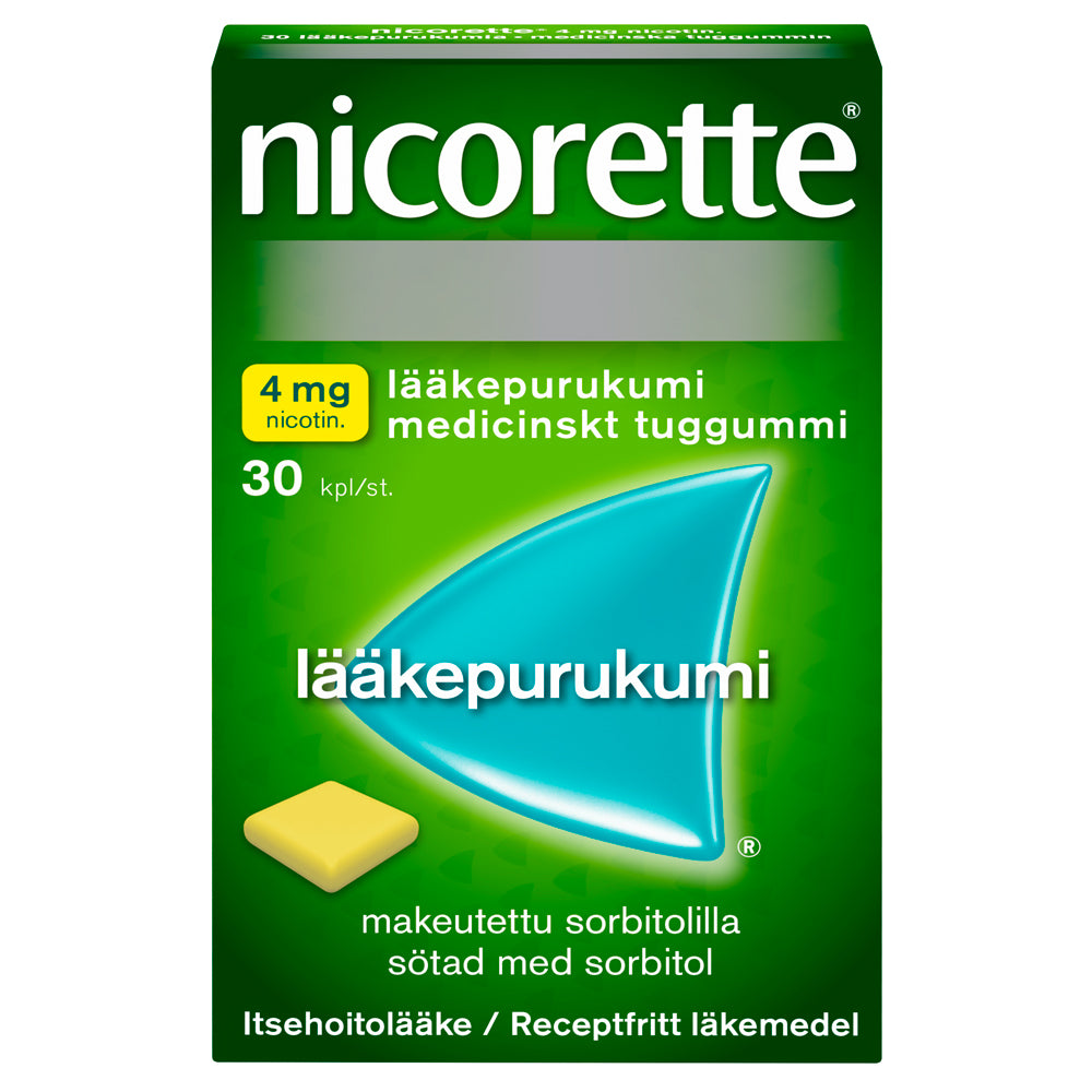 NICORETTE 4 mg lääkepurukumi 30 kpl
