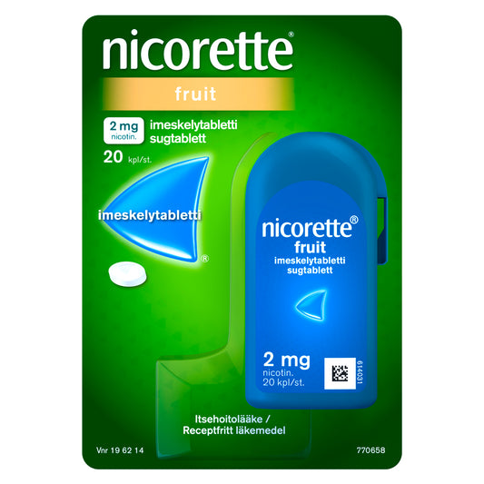 NICORETTE FRUIT 2 mg imeskelytabletti 20 kpl