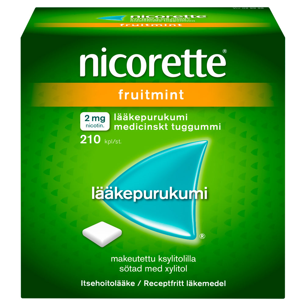 NICORETTE FRUITMINT 2 mg lääkepurukumi 210 kpl