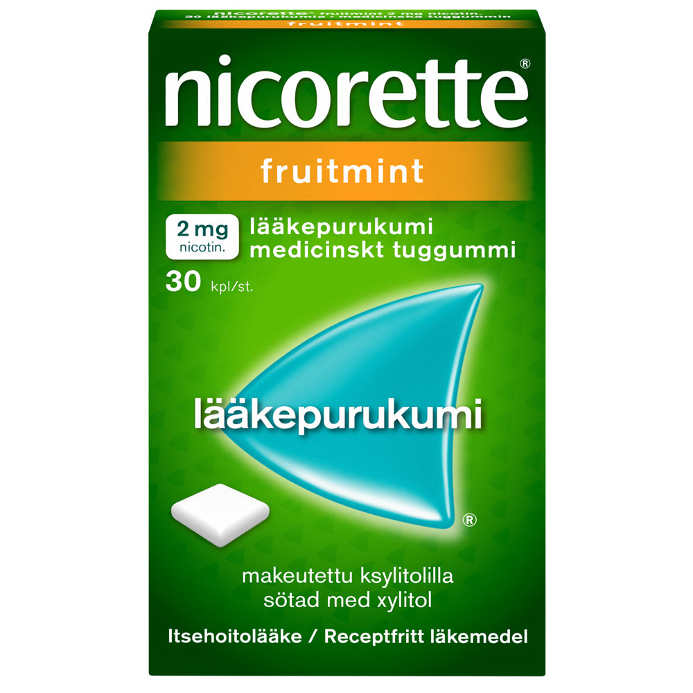 NICORETTE FRUITMINT 2 mg lääkepurukumi 30 kpl
