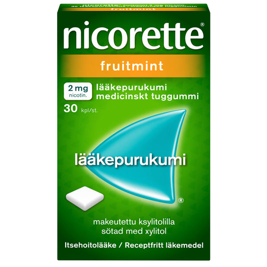 NICORETTE FRUITMINT 2 mg lääkepurukumi 30 kpl