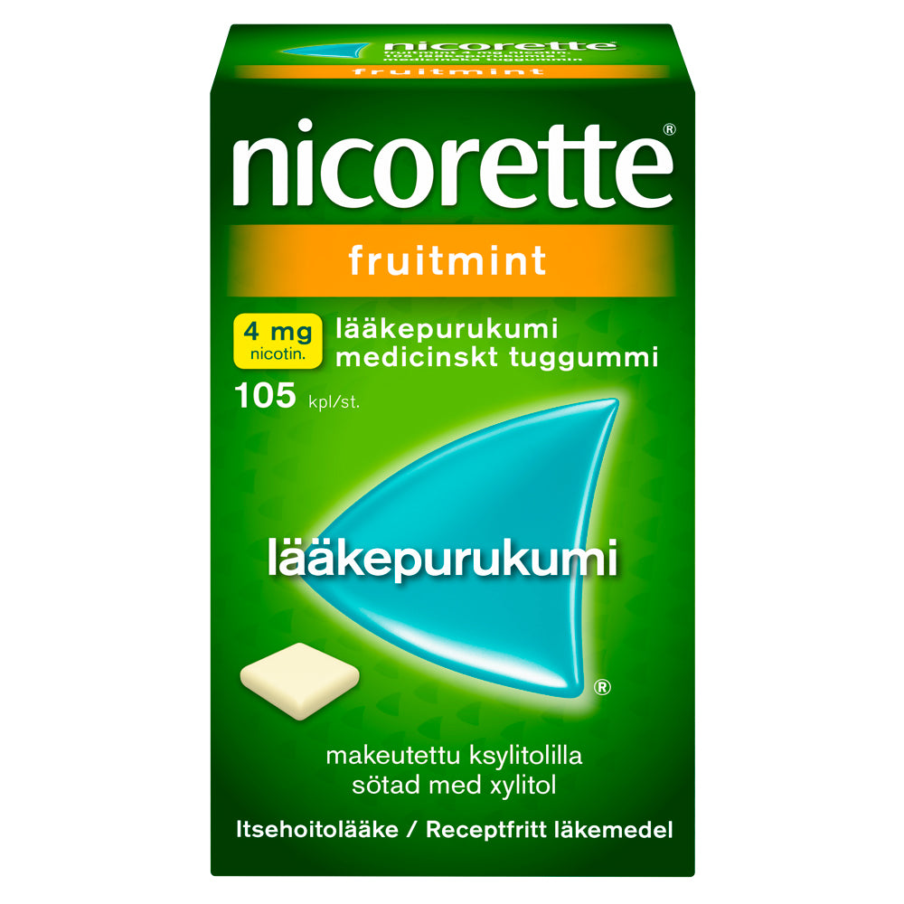 NICORETTE FRUITMINT 4 mg lääkepurukumi 105 kpl