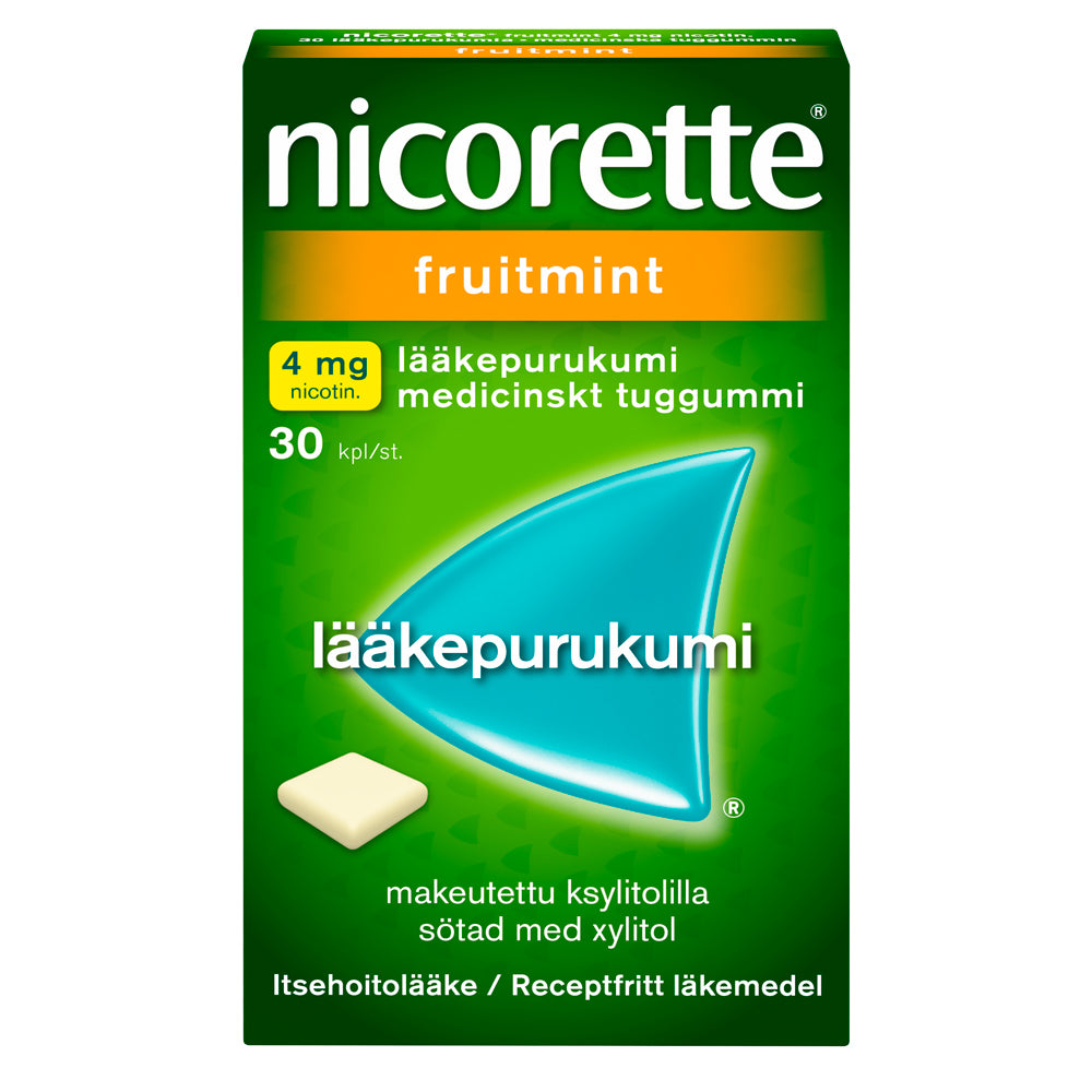 NICORETTE FRUITMINT 4 mg lääkepurukumi 30 kpl