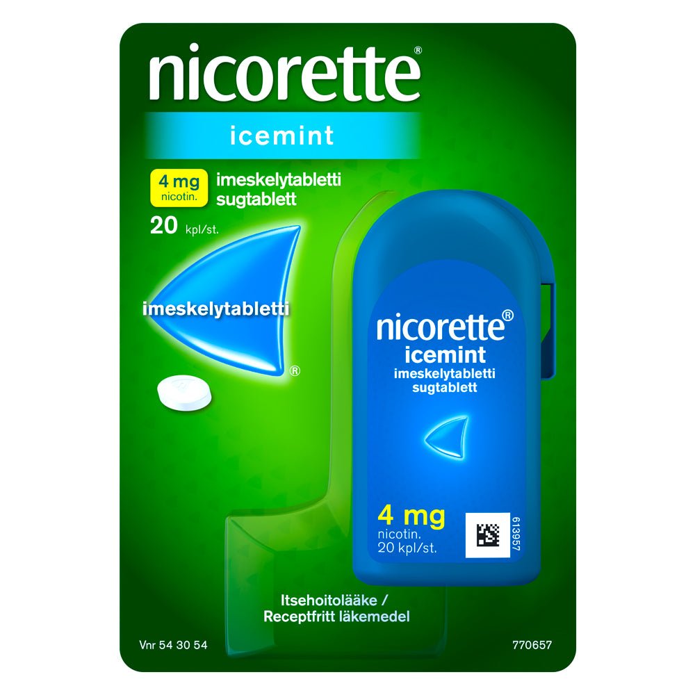 NICORETTE ICEMINT 4 mg imeskelytabletti 20 kpl