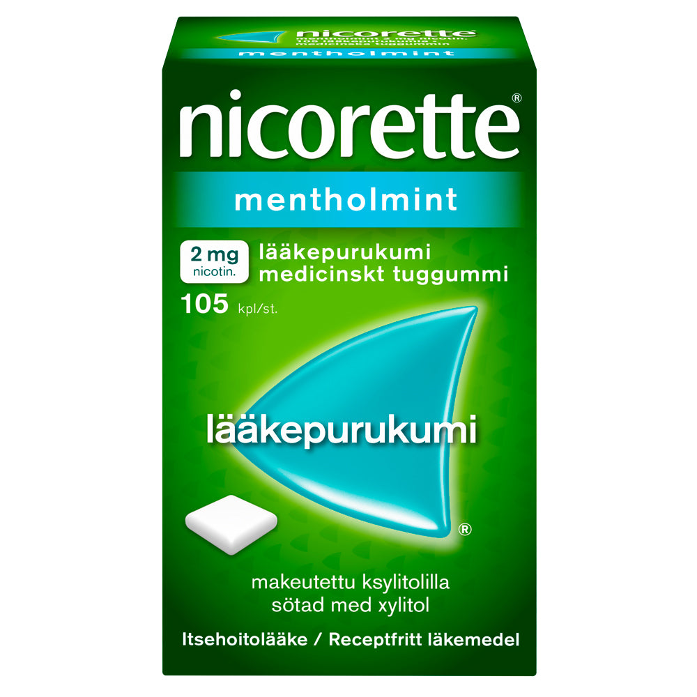 NICORETTE MENTHOLMINT 2 mg lääkepurukumi 105 kpl
