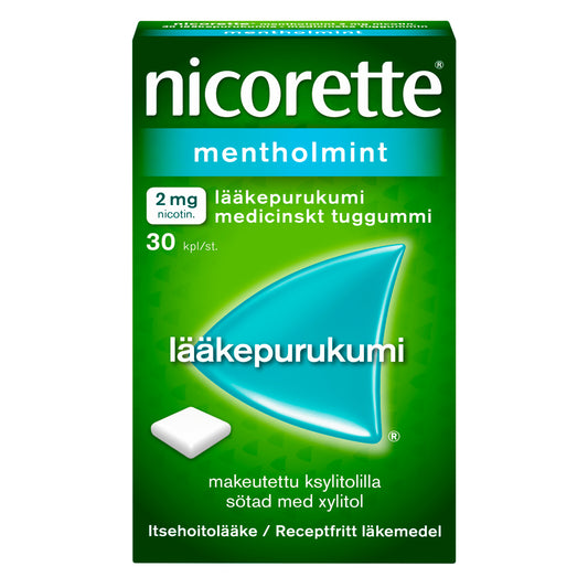 NICORETTE MENTHOLMINT 2 mg lääkepurukumi 30 kpl