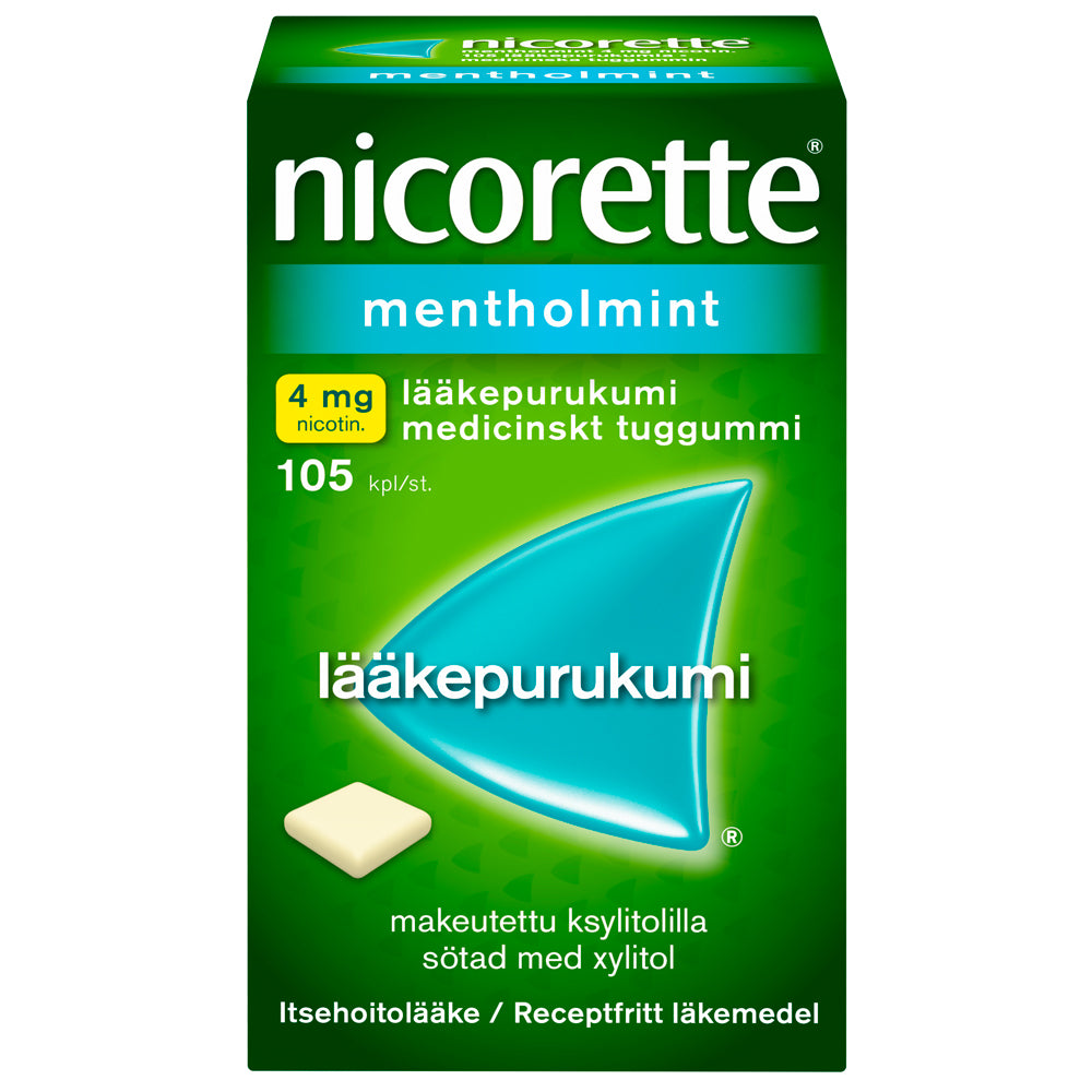 NICORETTE MENTHOLMINT 4 mg lääkepurukumi 105 kpl