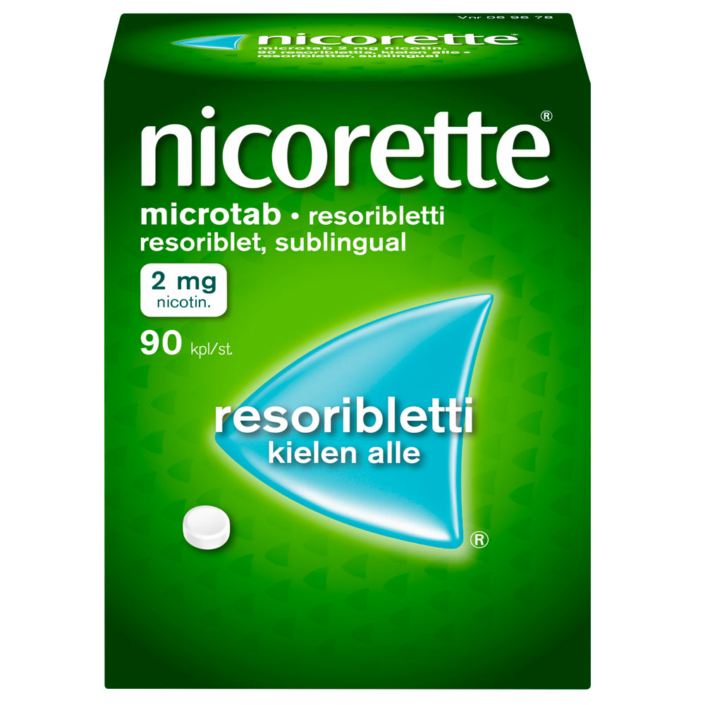 NICORETTE MICROTAB 2 mg resoribletti 90 kpl