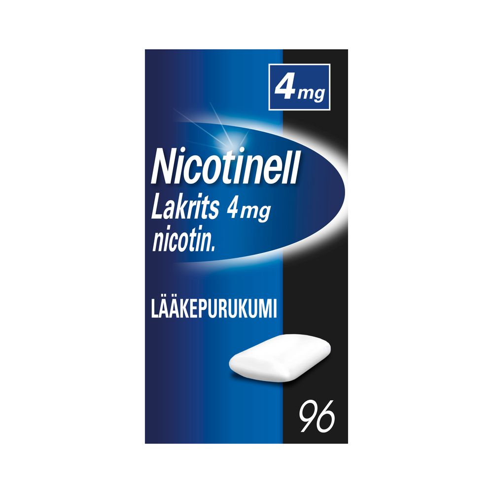 NICOTINELL LAKRITS 4 mg lääkepurukumi 96 kpl