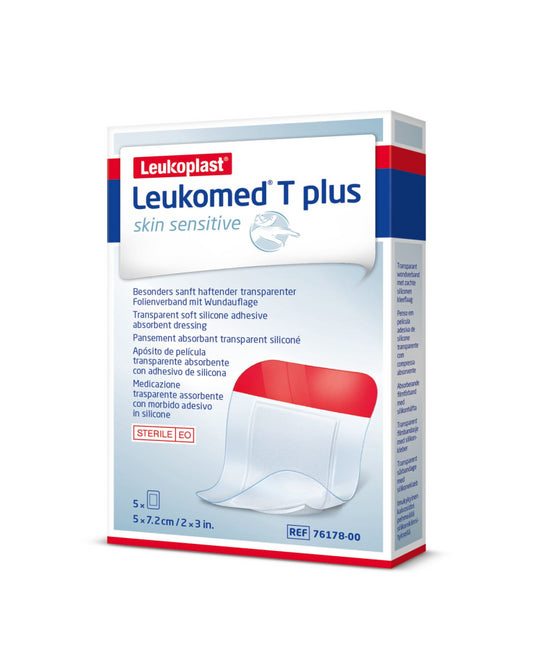 LEUKOMED T Plus Skin Sensitive 5 x 7,2 cm 5 kpl