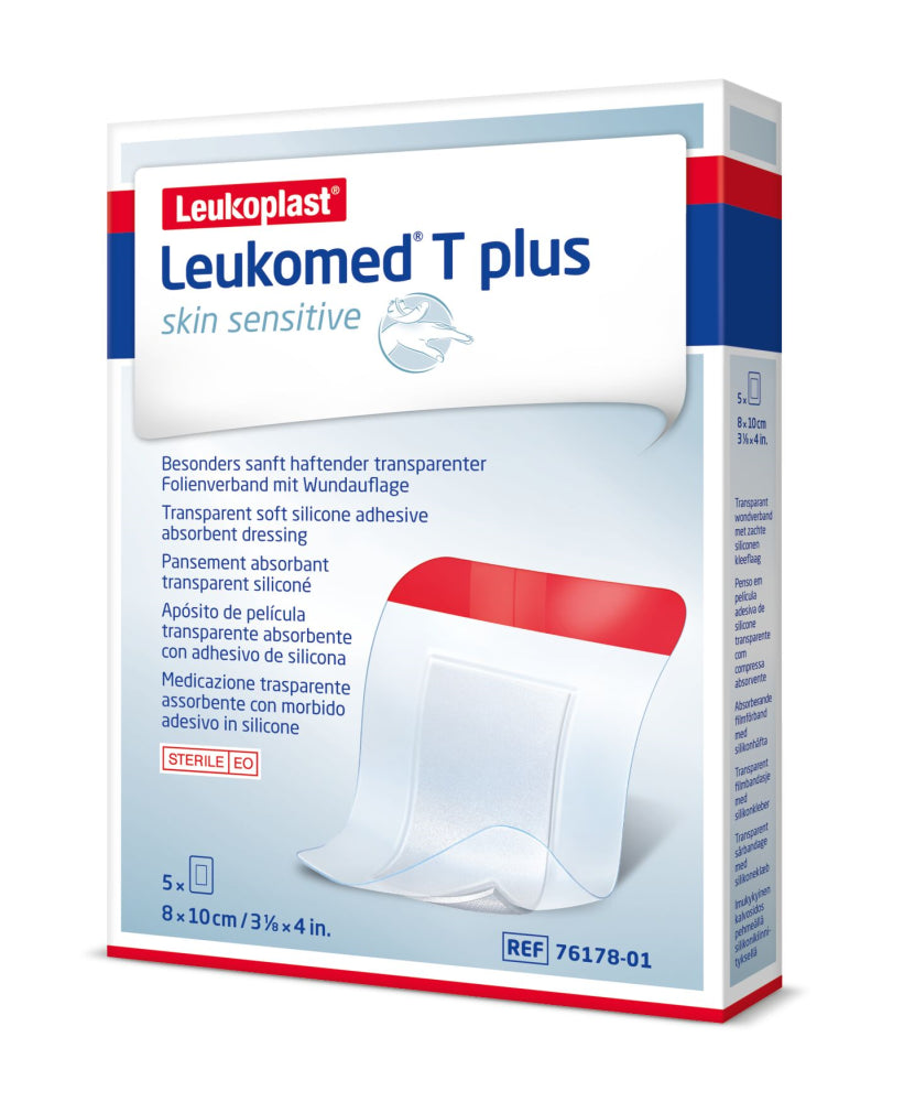 LEUKOMED T Plus Skin Sensitive 8 x 10 cm 5 kpl