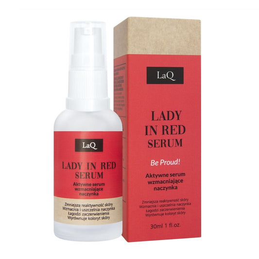 LAQ Lady in Red N4 tasoittava kasvoseerumi punoittavalle iholle 30 ml