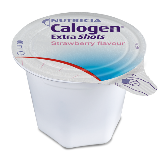 CALOGEN Extra Shots mansikanmakuinen kliininen ravintovalmiste 40 ml