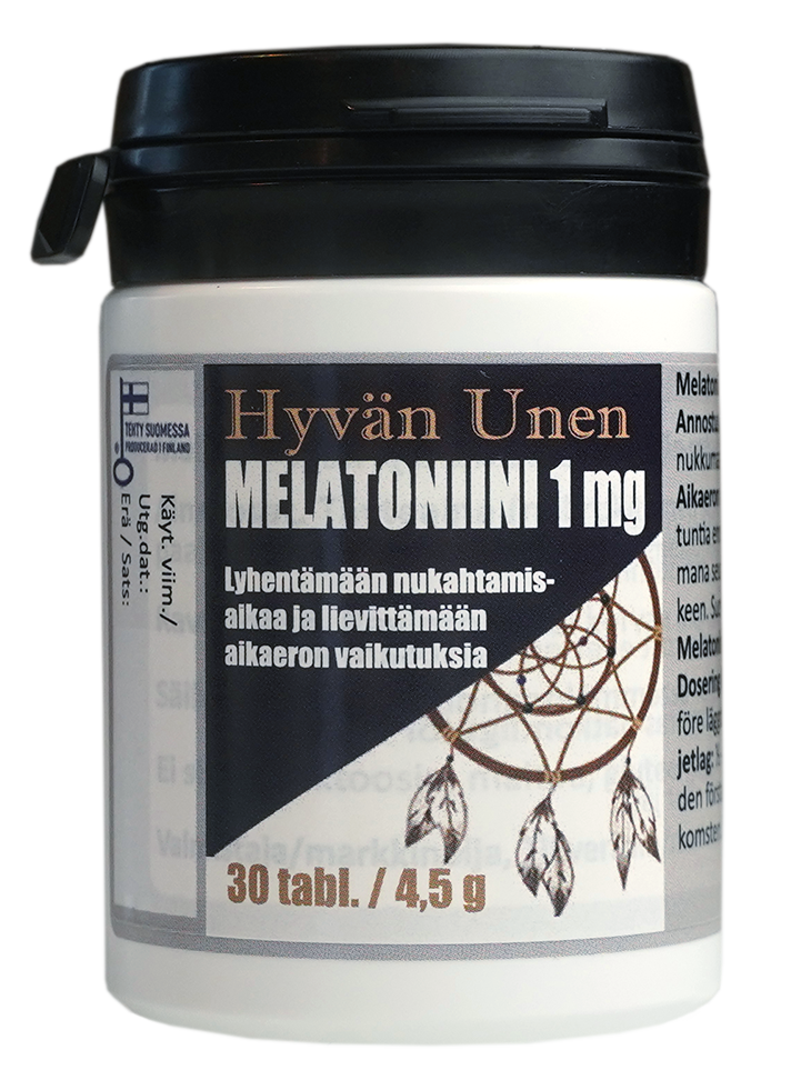 HYVÄN Unen Melatoniini 1 mg tabletti 30 tablettia