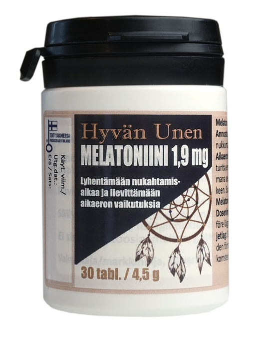 HYVÄN Unen Melatoniini 1,9 mg tabletti 30 kpl