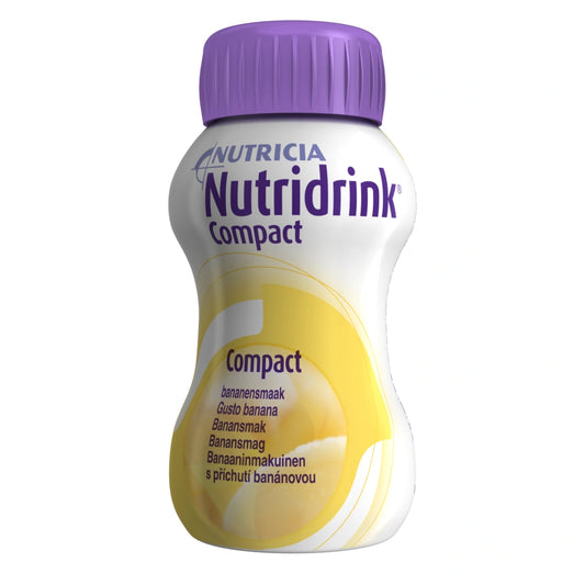 NUTRIDRINK Compact Banaani kliininen ravintovalmiste 4x125 ml