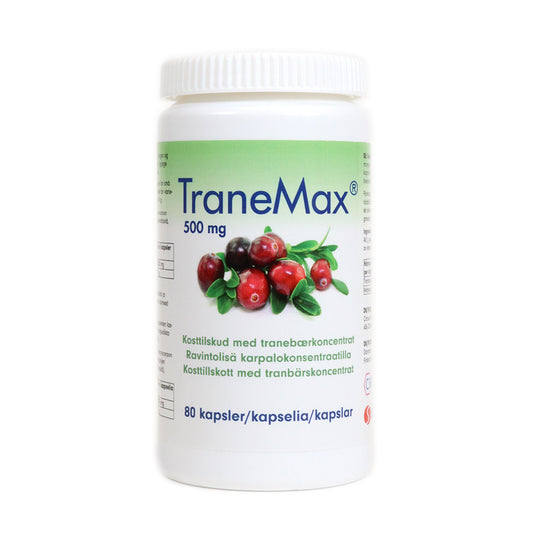 TRANEMAX karpalovalmiste 500 mg kapseli 80 kapselia