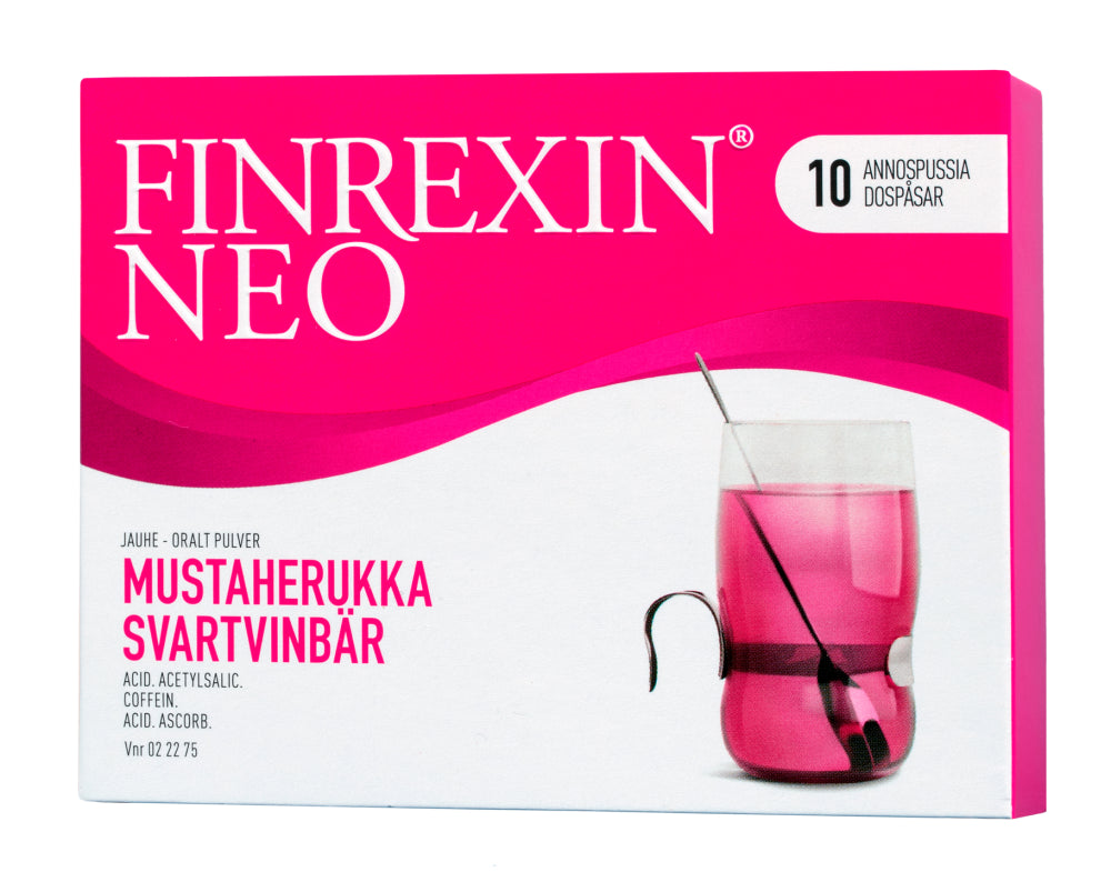 FINREXIN NEO 30 mg/300 mg/350 mg jauhe, mustaherukka 10 annospussia