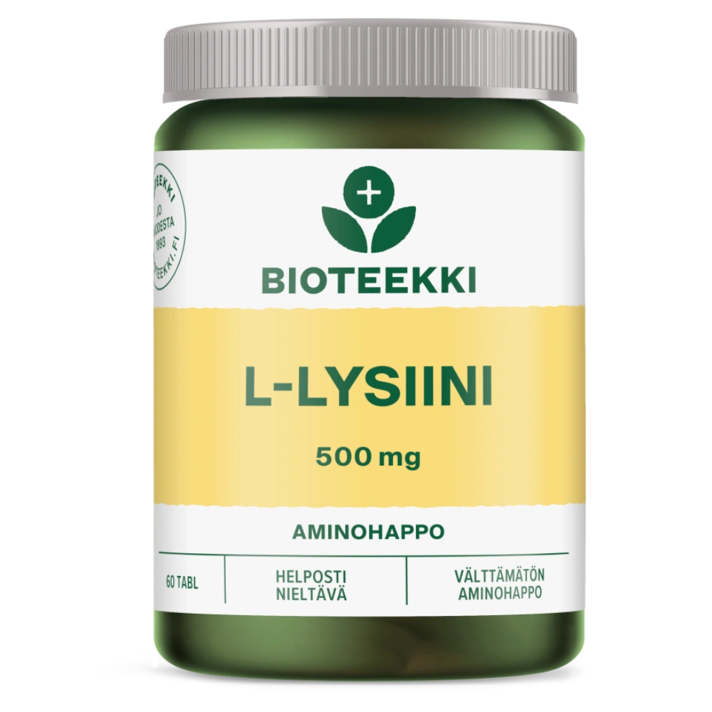 BIOTEEKKI L-Lysiini tabletti 60 tablettia