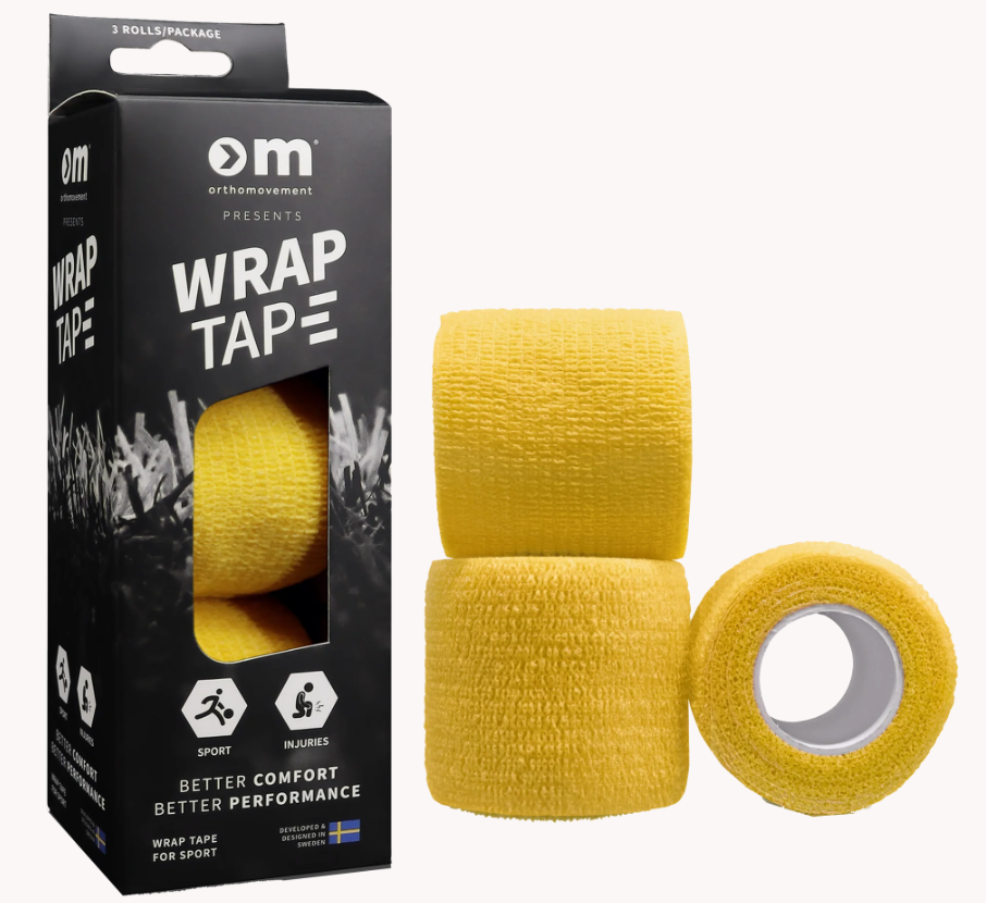 OM WRAP Tape 5 cm x 4,5 m keltainen suojateippi 3 kpl