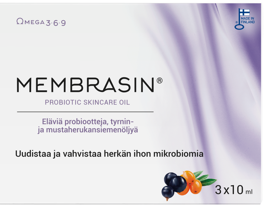 MEMBRASIN Probiotic Skincare Oil ampulli 3 kpl