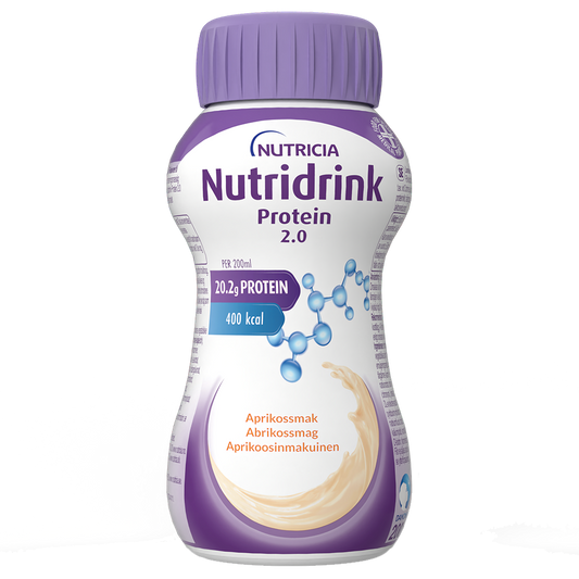 NUTRIDRINK 2 kcal Aprikoosi kliininen ravintovalmiste 4x200 ml