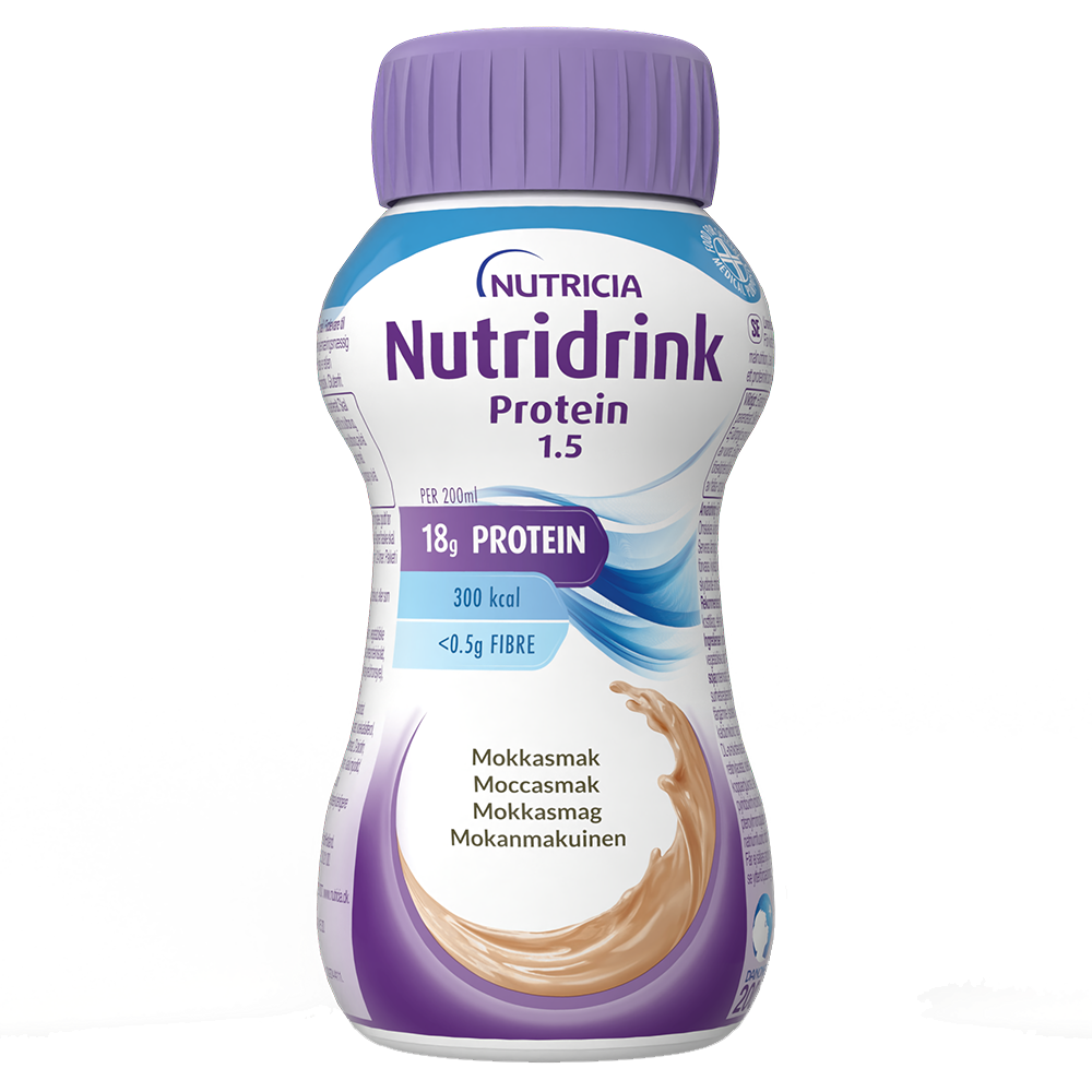 NUTRIDRINK Protein Kahvi kliininen ravintovalmiste 4x200 ml