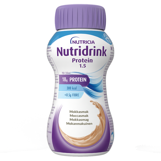 NUTRIDRINK Protein Kahvi kliininen ravintovalmiste 4x200 ml