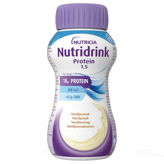 NUTRIDRINK Protein Vanilja kliininen ravintovalmiste 4x200 ml