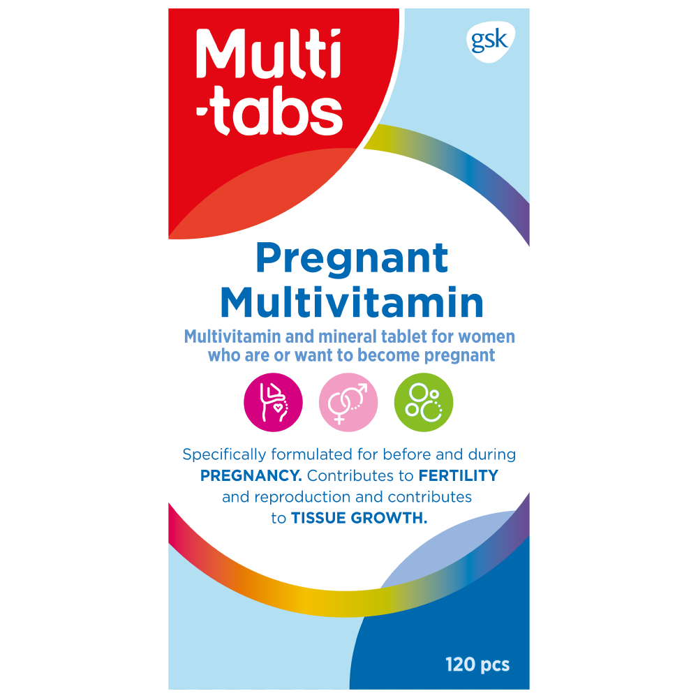 MULTI-TABS Pregnant monivitamiinitabletti 120 tablettia