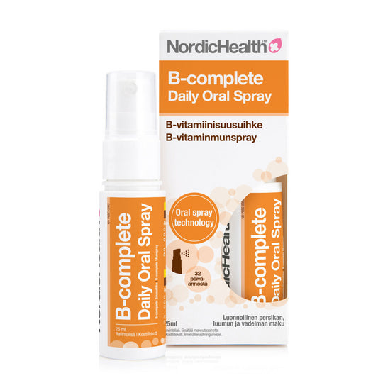 NORDIC Health B-complete B-vitamiinisuusuihke 25 ml