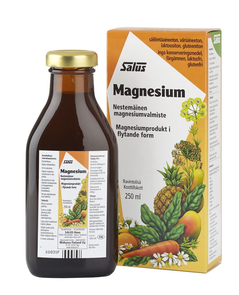 SALUS Magnesium nestemäinen magnesiumvalmiste 250 ml