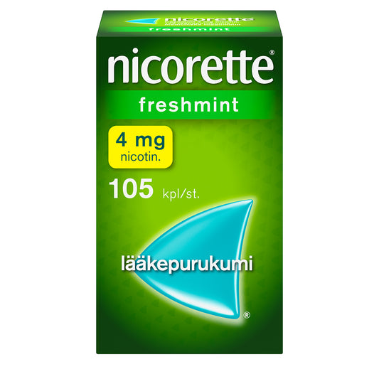 NICORETTE FRESHMINT 4 mg lääkepurukumi 105 kpl
