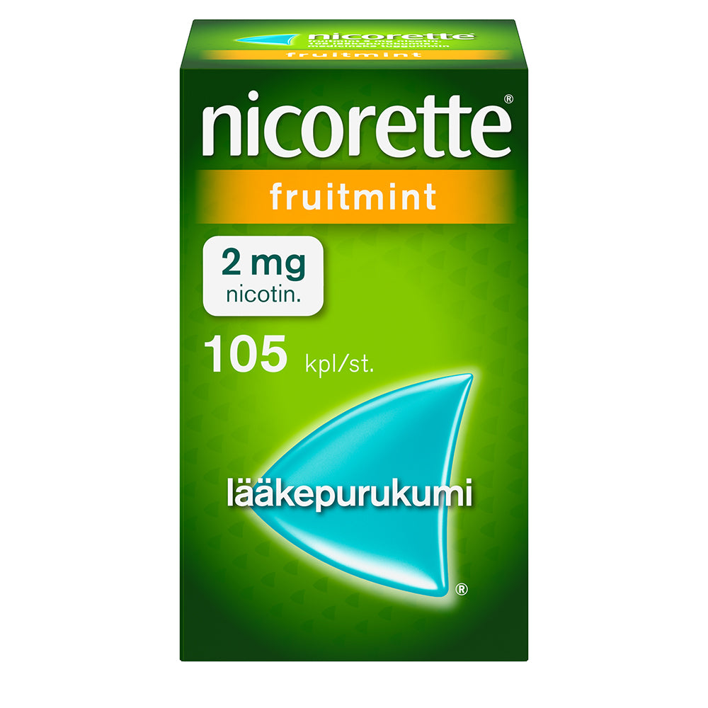 NICORETTE FRUITMINT 2 mg lääkepurukumi 105 kpl