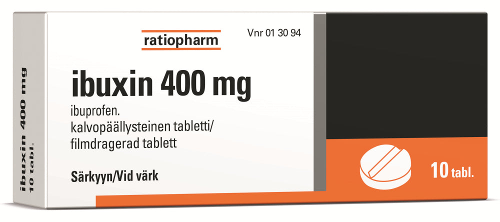 IBUXIN 400 mg tabletti, kalvopäällysteinen 10 kpl
