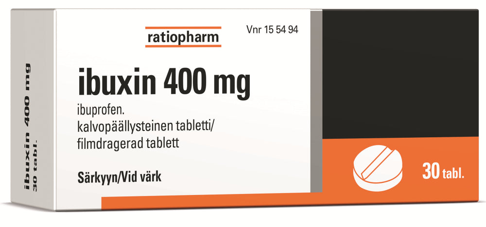 IBUXIN 400 mg tabletti, kalvopäällysteinen 30 kpl