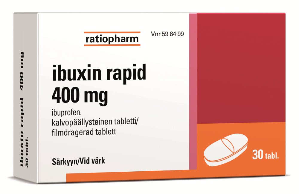 IBUXIN RAPID 400 mg tabletti, kalvopäällysteinen 30 kpl
