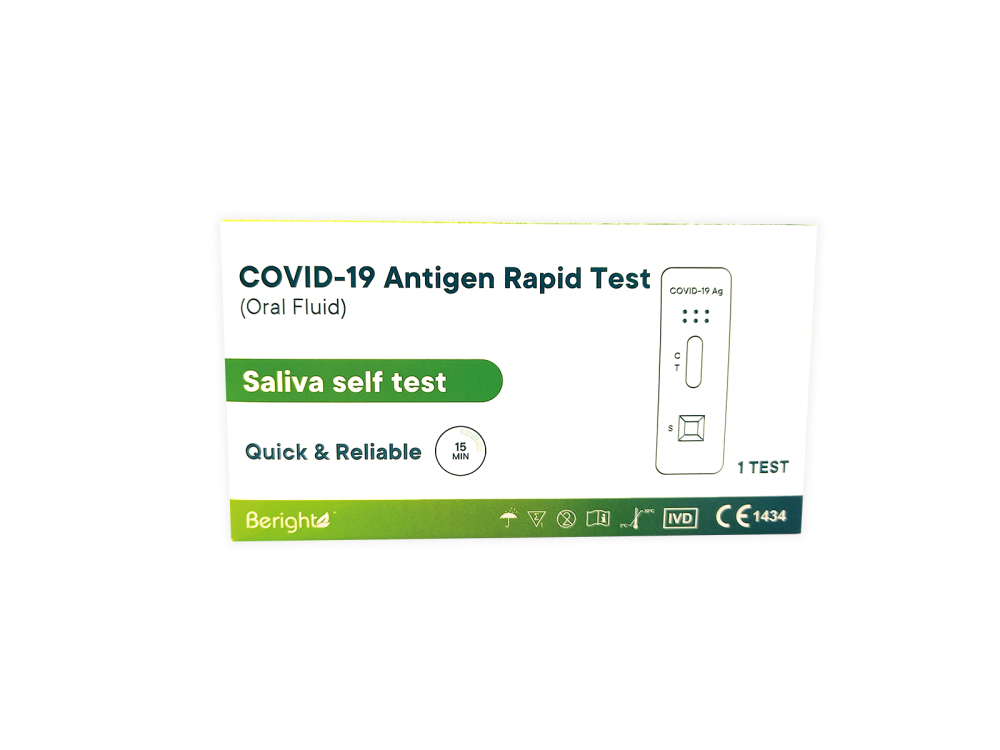 BERIGHT Covid-19 Antigen Rapid Test koronatesti syljestä 1 kpl