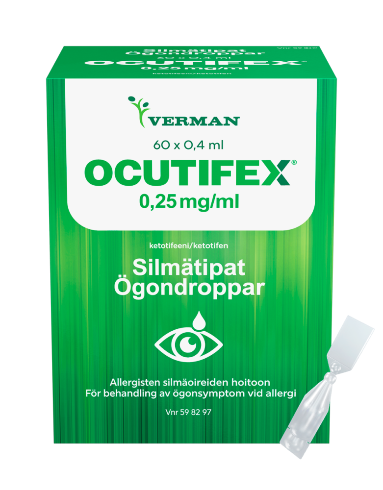OCUTIFEX 0,25 mg/ml silmätipat, liuos, kerta-annospakkaus 60 kpl