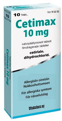 CETIMAX 10 mg tabletti, kalvopäällysteinen