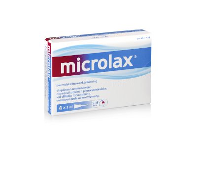 MICROLAX 9 mg/ml/90 mg/ml/625 mg/ml peräruiskeliuos kerta-annospakkaus 4 x 5 ml