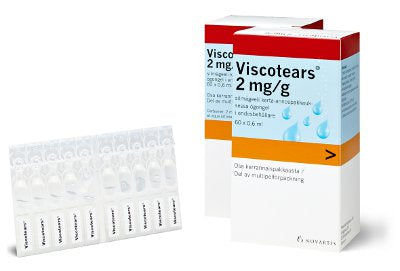 VISCOTEARS 2 mg/g silmägeeli, kerta-annospakkaus 120x06, ml