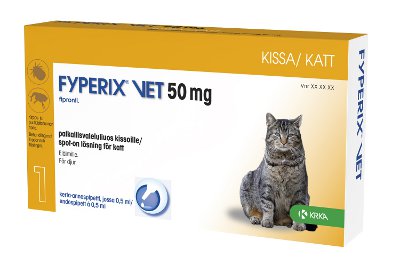 FYPERIX VET 50 mg paikallisvaleluliuos kissoille 0,5 ml