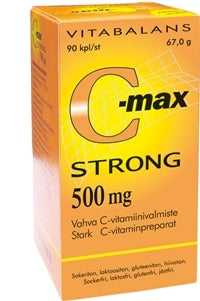 C-MAX Strong 500 mg C-vitamiinitabletti 90 kpl